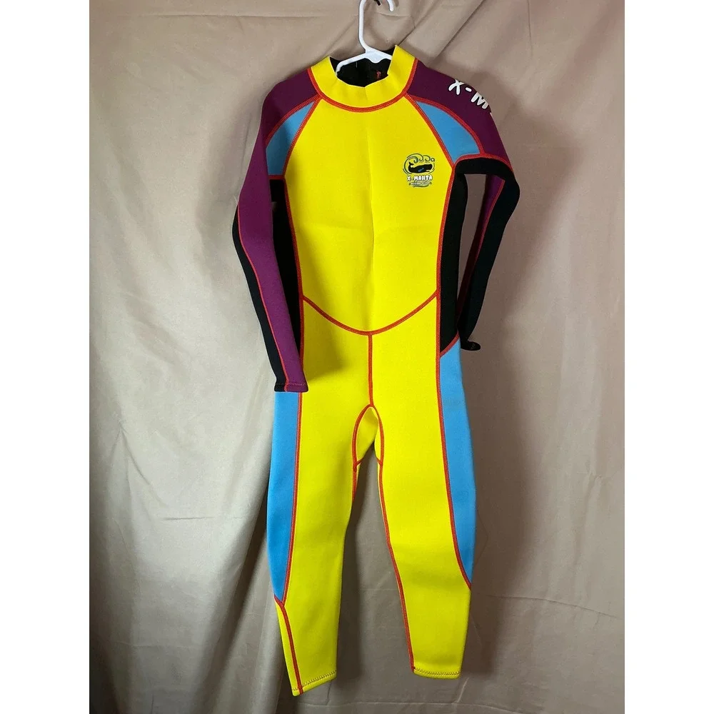 Dive & Sail Wetsuit Youth XL Yellow Excellent Full Body Neoprene 2.5mm X-Manta